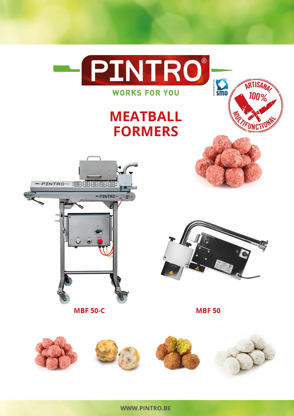 PINTRO meatball forming machine brochure