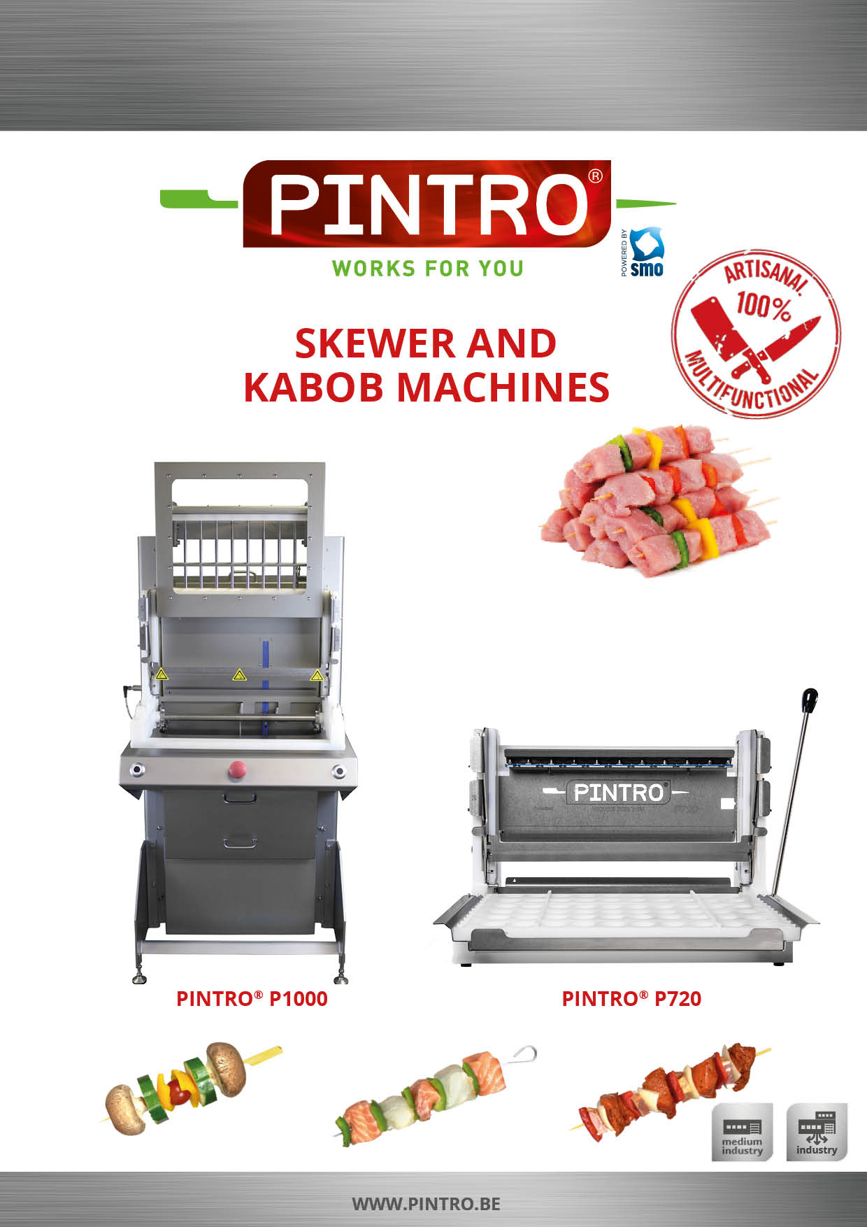 PINTRO manual and semi automatic skewering machines