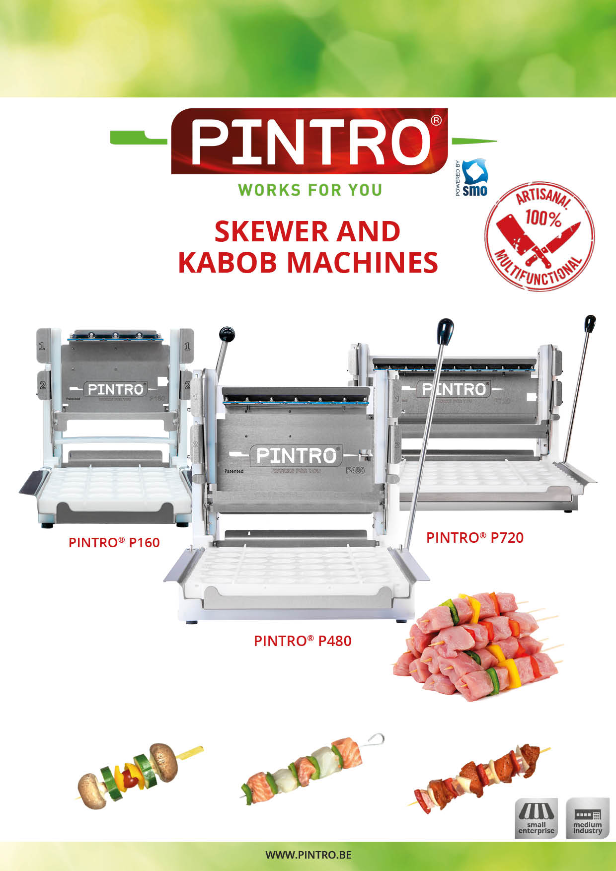 PINTRO manual skewer machine brochure